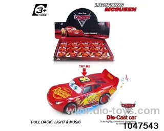 Alloy Pull Back Car W L/M in display box