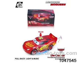 Alloy Pull Back Car W L/M in window box