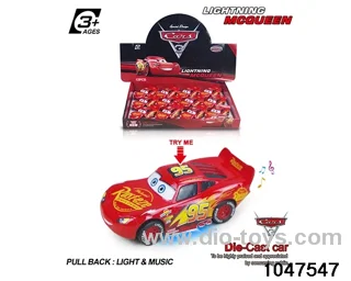 Alloy Pull Back Car W L/M in display box
