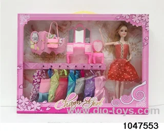 11 inch 9 jointed Barbie doll in window box