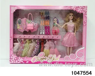 11 inch 9 jointed Barbie doll in window box