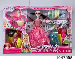 11 inch 9 jointed Barbie doll in window box
