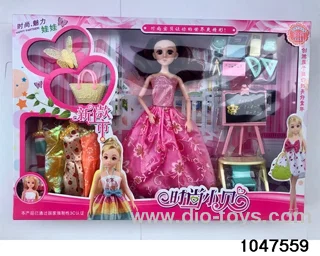 11 inch 9 jointed Barbie doll in window box