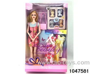 11 inch 9 jointed Barbie doll in window box