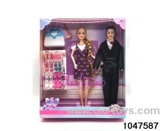 11 inch 9 jointed Barbie doll in window box