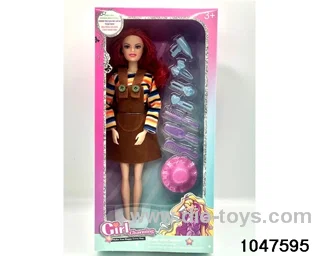 11 inch 9 jointed Barbie doll in window box