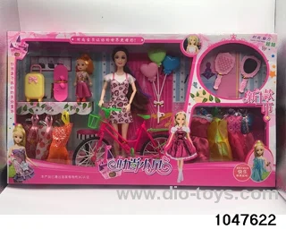 11 inch 9 jointed Barbie doll in window box