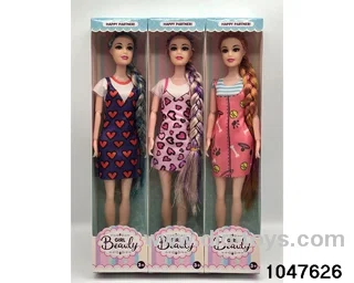 11 inch 9 jointed Barbie doll in window box