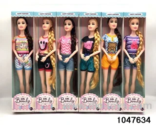 11 inch 9 jointed Barbie doll in window box