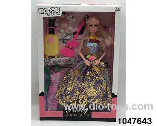 11 inch 9 jointed Barbie doll in window box