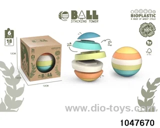6pcs stacking tower