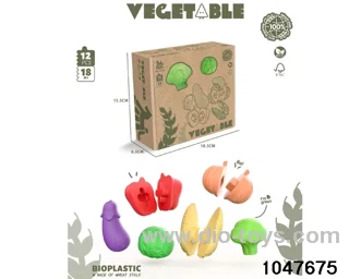 12pcs Cognitive Vegetable Toys