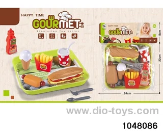 Delicious Burger Combination in PP bag with header