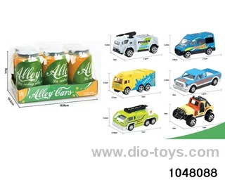 Sliding alloy car in box