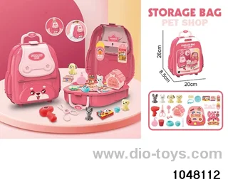 Pet home toy backpack in paper card