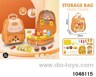 Fast food home toy backpack in paper card