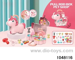 Unicorn Pet Theme Trolley Case in paper card