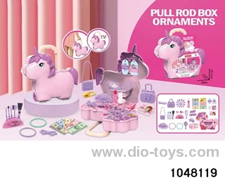 Unicorn Beauty Jewelry Trolley Case in paper card