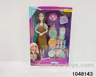 11.5 inch 9 jointed doll set in window box
