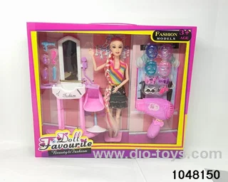 11.5 inch doll set in window box