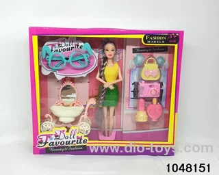 11.5 inch doll set in window box