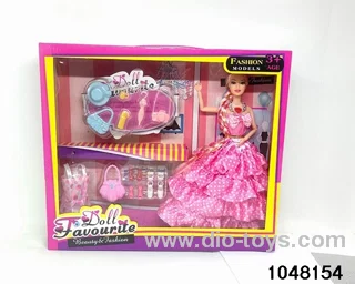 11.5 inch doll set in window box