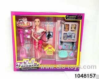 11.5 inch doll set in window box