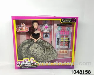 11.5 inch doll set in window box