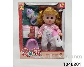 14 inch doll set in window box
