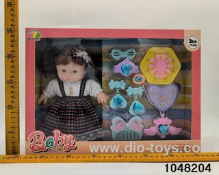 10 inch 25cm doll set in window box