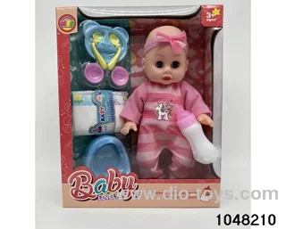14 inch doll set in window box