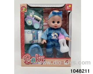 14 inch doll set in window box
