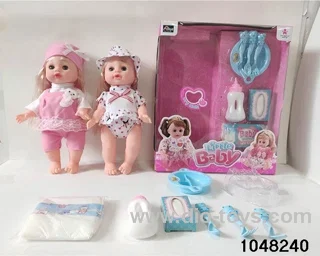 14 inch doll set in window box