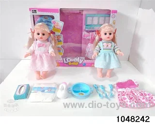 14 inch doll set in window box