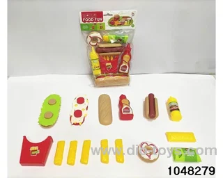 Disassembly and assembly of grilled hamburger assembly in poly bag header
