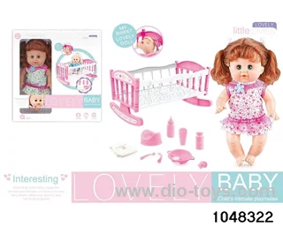 14 inch doll set in window box