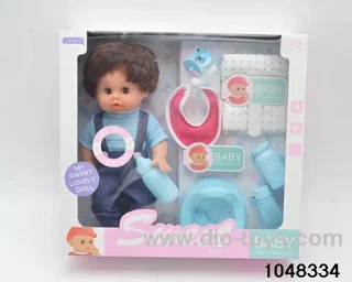 12 inch doll set in window box