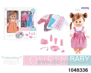 14 inch doll set in window box