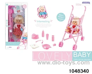 14 inch doll set in window box