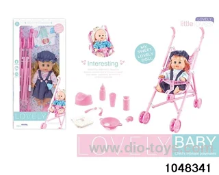 14 inch doll set in window box
