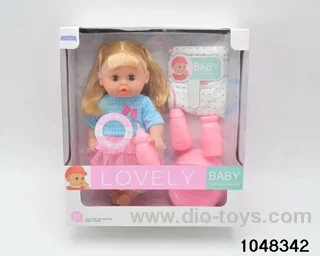 12 inch doll set in window box