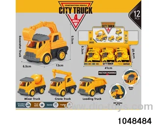Inertia engineering vehicle in 12pcs display box