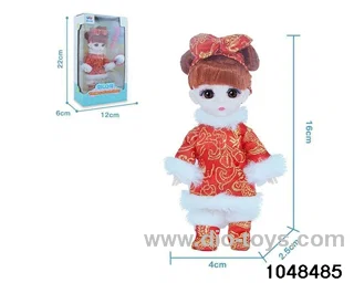 A variety of dolls in window box