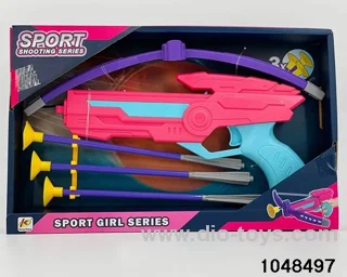 Bow and arrow gun in window box