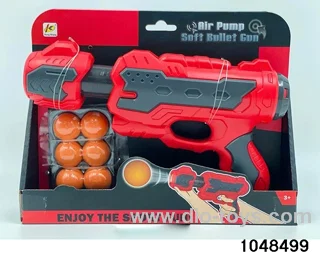 Aerodynamic gun in display box