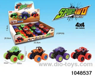 4WD inertial stunt vehicle in display box