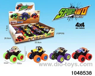 4WD inertial stunt vehicle in display box