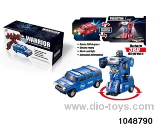 Electric Transformer Car with Lights and Music in color box