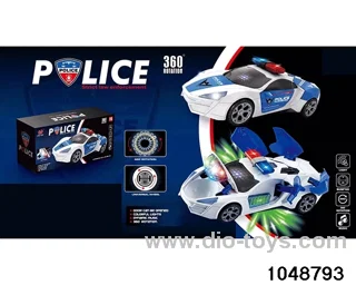 Electric police car in color box