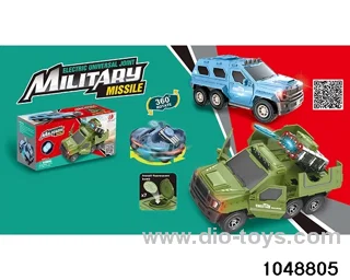 Electric Lighted Musical Missile Car in color box